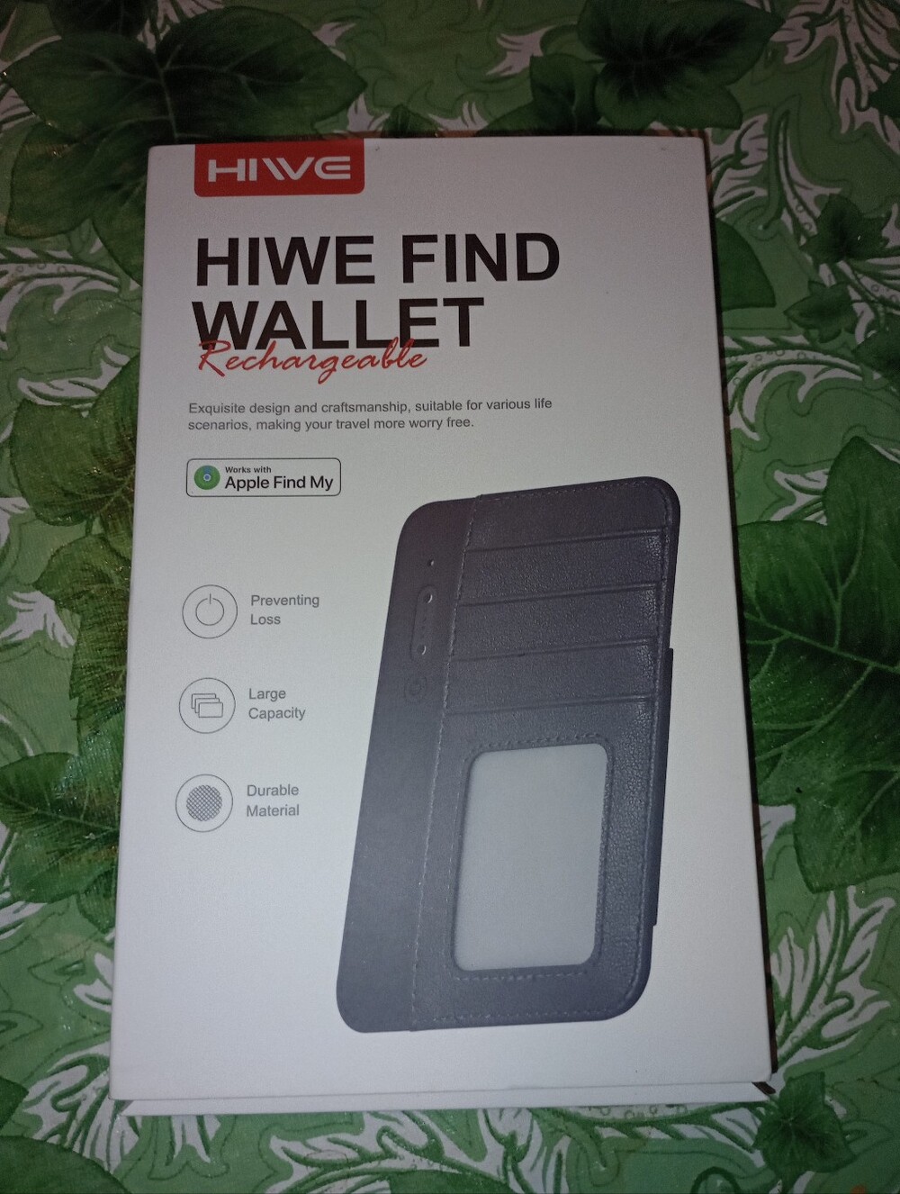 Find Wallet Rechargeable RFID Card Holder - Black